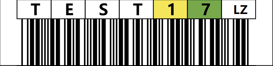 Tape Barcode Label Sample